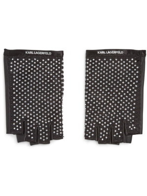 

K/Evening crystal-embellished gloves, Karl Lagerfeld K/Evening crystal-embellished gloves
