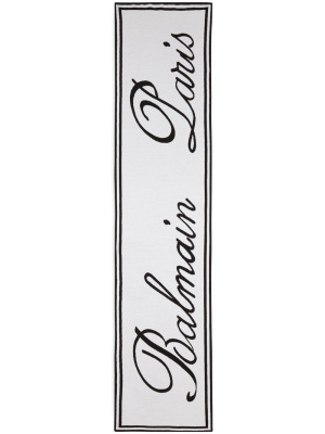

Logo-print reversible scarf, Balmain Logo-print reversible scarf