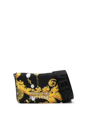 

Barocco-print logo-lettering crossbody bag, Versace Jeans Couture Barocco-print logo-lettering crossbody bag