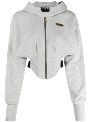 

Corset-style hooded jacket, Versace Jeans Couture Corset-style hooded jacket