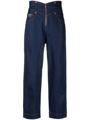 

High-waisted straight-leg jeans, Versace Jeans Couture High-waisted straight-leg jeans