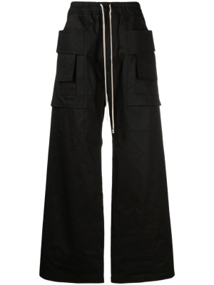 

Creatch organic-cotton cargo wide-leg trousers, Rick Owens DRKSHDW Creatch organic-cotton cargo wide-leg trousers