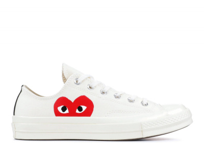 

Chuck Taylor All-Star 70s Ox Comme des Garcons PLAY White, Converse Chuck Taylor Chuck Taylor All-Star 70s Ox Comme des Garcons PLAY White