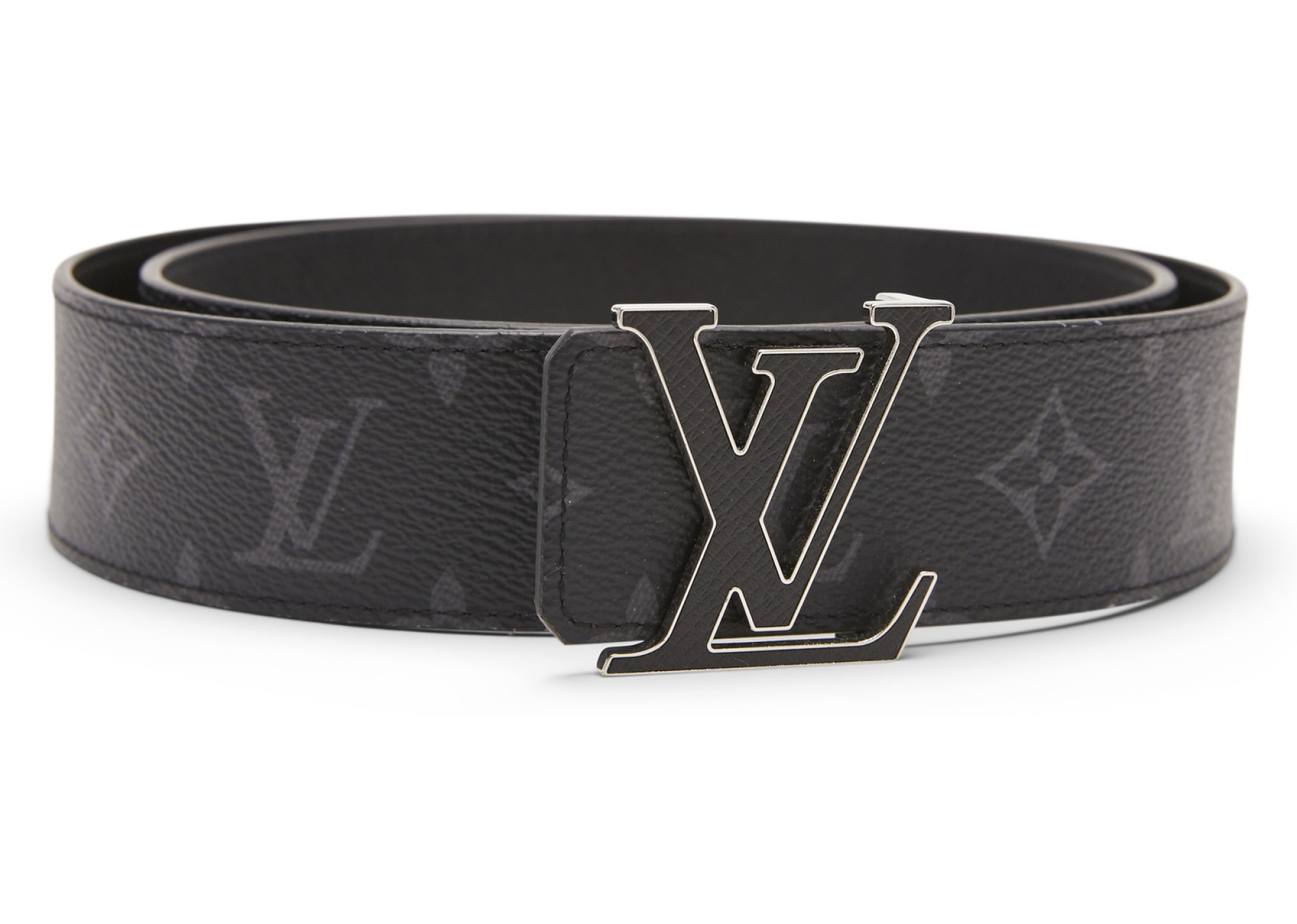 Spray LV Initiales 40MM Reversible Monogram Eclipse Belt Size 95